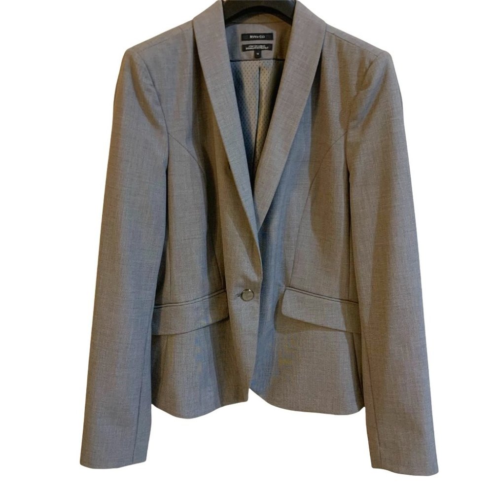 RW&CO Grey One Button Blazer Size 14